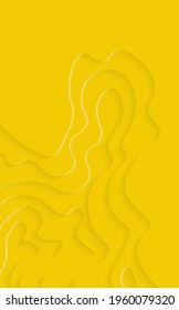 Vertical 3D abstract banner background with paper cut wavy shapes. Modern background for covers, invitations, posters, banners, flyers, posters.