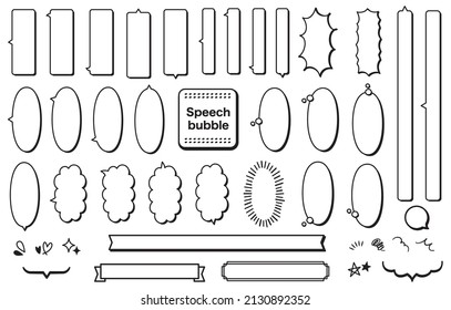 Conjunto vertical de globos de voz 3D