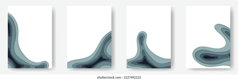 Vertical A4 banner with 3D abstract background for presentations, flyers, posters.