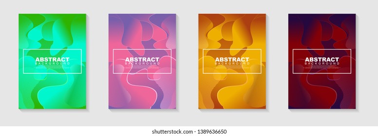 vertical A4 banners with Abstract Background. Fluid shapes with gradient elements Vector Illustrationfor cover, banner, business card, presentation, print, brochure, poster, flyer, web, landing page