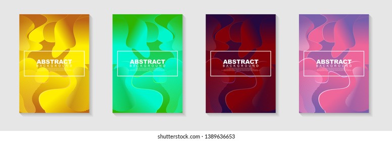 vertical A4 banners with Abstract Background. Fluid shapes with gradient elements Vector Illustrationfor cover, banner, business card, presentation, print, brochure, poster, flyer, web, landing page