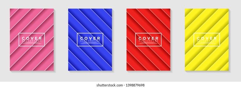 vertical A4 banners. Cover Design with Abstract modern Background Vector Illustration for cover, banner, business card, presentation, print, brochure, poster, flyer, web, landing page 