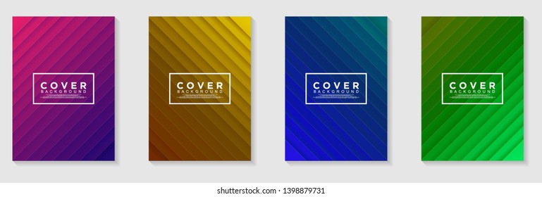 vertical A4 banners. Cover Design with Abstract modern Background Vector Illustration for cover, banner, business card, presentation, print, brochure, poster, flyer, web, landing page 