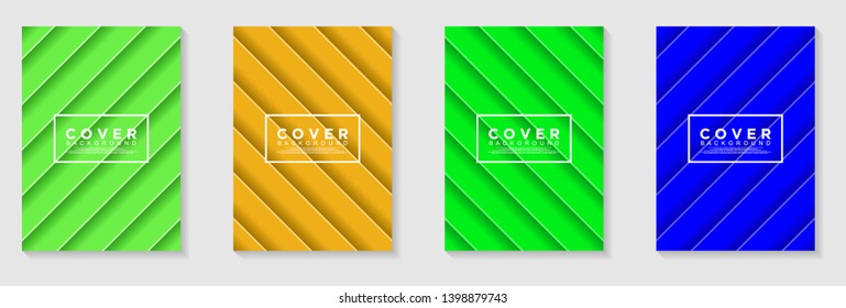 vertical A4 banners. Cover Design with Abstract modern Background Vector Illustration for cover, banner, business card, presentation, print, brochure, poster, flyer, web, landing page 