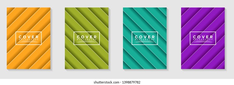 vertical A4 banners. Cover Design with Abstract modern Background Vector Illustration for cover, banner, business card, presentation, print, brochure, poster, flyer, web, landing page 