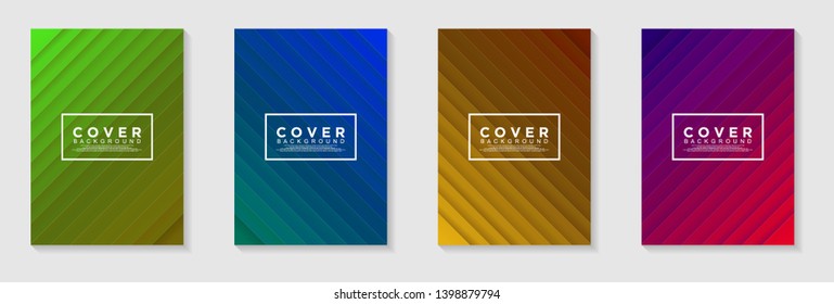 vertical A4 banners. Cover Design with Abstract modern Background Vector Illustration for cover, banner, business card, presentation, print, brochure, poster, flyer, web, landing page 