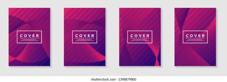 vertical A4 banners. Cover Design with Abstract modern Background Vector Illustration for cover, banner, business card, presentation, print, brochure, poster, flyer, web, landing page 