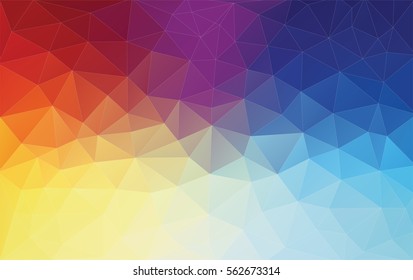 Vertical Abstract 2D geometric colorful background