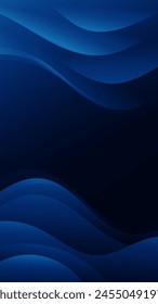 Vertical abstract background adorned with gradient waves in varying shades of blue, offering a stunning backdrop for website backgrounds, flyers, posters, and social media posts