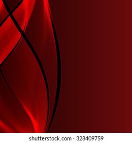 Vertical abstract background for brochure, card or cover. Vector illustration in red color