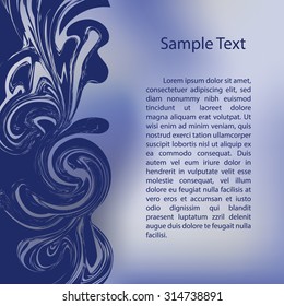 Vertical abstract background for brochure or cover