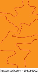 Vertical abstract background or card template in modern colors, vector illustration in popular art style