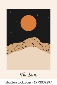 Vertical abstract background or card template in modern colors, vector illustration in popular art style
