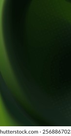 Vertical abstract background with a dark green flowing design