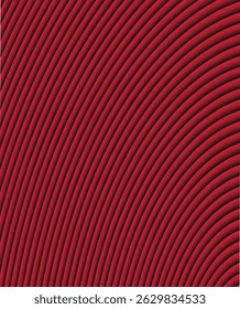 Un fondo abstracto de Vertical con una serie de líneas curvas concéntricas en rojo oscuro con sombras negras profundas. Este elegante patrón geométrico es perfecto para los Fondos de pantalla de teléfonos inteligentes.