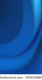 Vertical abstract background with a flowing blue curve. 