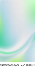 Vertical abstract background with flowing green and blue hues
