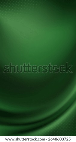 Vertical abstract background with flowing green velvet texture