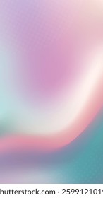 Vertical abstract background with flowing iridescent pink and blue texture.