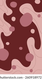 vertical abstract background in warm pastel colors with different shapes, lines and dots, background design for banners, advertisements, cards