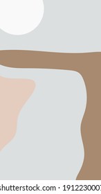 Vertical abstract backgrounds. Flat mountain landscape. Use for Instagram stories. Contemporary modern trendy vector illustrations. Every background is isolated