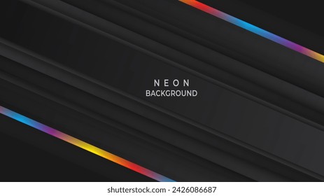 Fondo geométrico vertical del arco iris de los bits abstractos. Fondo de rayas negras,
