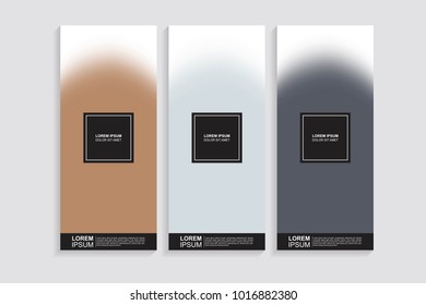 Vertical abstract blur banner. Modern abstract backgrounds. Colorful fluid cover for poster, banner, flyer and presentation.  Gradient holographic set for screens and mobile app. Trendy soft color.