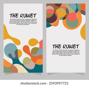 Vertical Abstract Colorful Shapes Composition Social Media Post