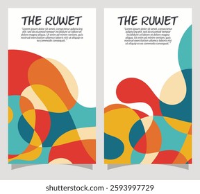 Vertical Abstract Colorful Shapes Composition Social Media Post