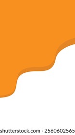 Vertical abstract curve Shape orange wave shapes background.