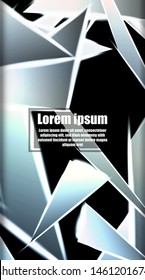 vertical abstract design. Background of a luminous triangle shape vector design. suitable for your design background