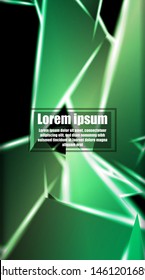 vertical abstract design. Background of a luminous triangle shape vector design. suitable for your design background