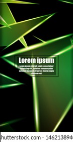 vertical abstract design. Background of a luminous triangle shape vector design. suitable for your design background