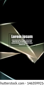 vertical abstract design. Background of a luminous triangle shape vector design. suitable for your design background