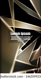 vertical abstract design. Background of a luminous triangle shape vector design. suitable for your design background
