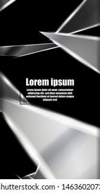 vertical abstract design. Background of a luminous triangle shape vector design. suitable for your design background
