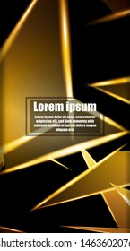 vertical abstract design. Background of a luminous triangle shape vector design. suitable for your design background