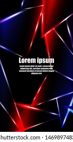 vertical abstract design. Background of a luminous triangle shape vector design. suitable for your design background