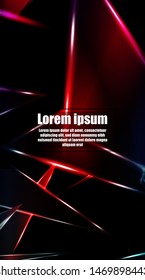 vertical abstract design. Background of a luminous triangle shape vector design. suitable for your design background
