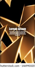 vertical abstract design. Background of a luminous triangle shape vector design. suitable for your design background