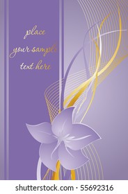 Vertical abstract flower background