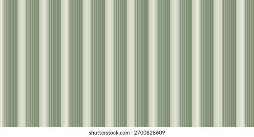 Vertical abstract green stripes seamless pattern. Lines vector abstract design simple