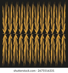 Vertical abstract pattern. Brown linear texture. Geometric vector background. Decorative stripe design. EPS 10.