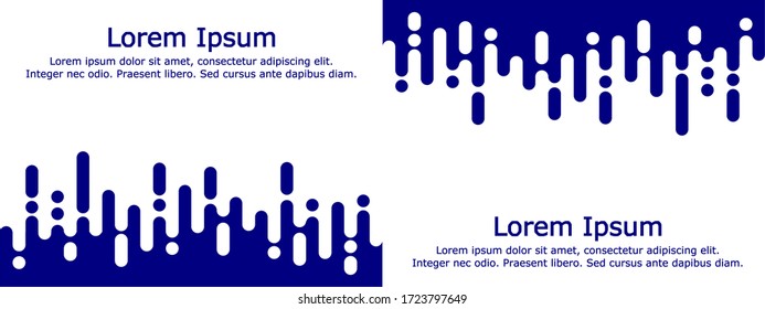 Vertical abstract transition vector for Wallpaper Pattern with text. Blue and White Irregular Rounded Lines Background for modern flat web site design.