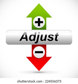 Vertical adjustment. Adjust up, down element