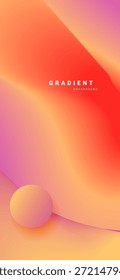  Vertical aesthetic holographic gradient background vector.