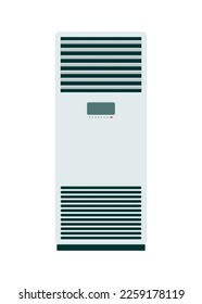 Vertical air conditioner. Simple flat illustration