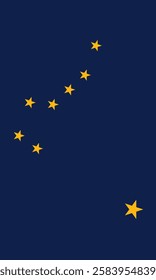 Vertical Alaska Flag Vector Images