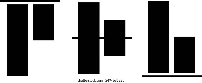 Vertical align design illustration vector eps 10. vertical align icon on white background.