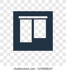 Vertical alignment vector icon isolated on transparent background, Vertical alignment transparency logo concept